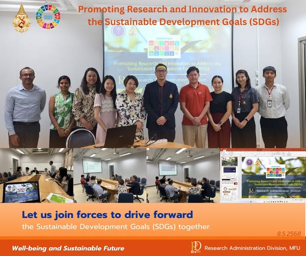 Research Administration Division, MFU Conducts SDGs Orientation for Center of Excellence in Fungal Research(CEFR) 