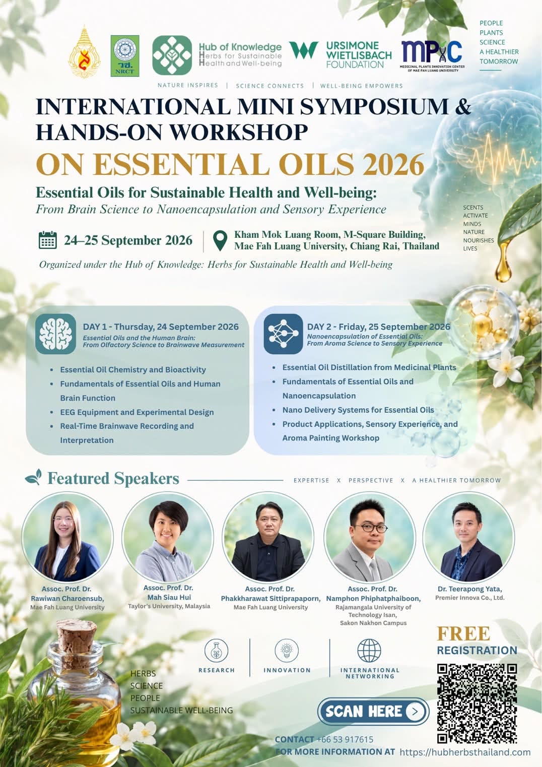  International Mini Symposium & Hands-on Workshop on Essential Oils 2026