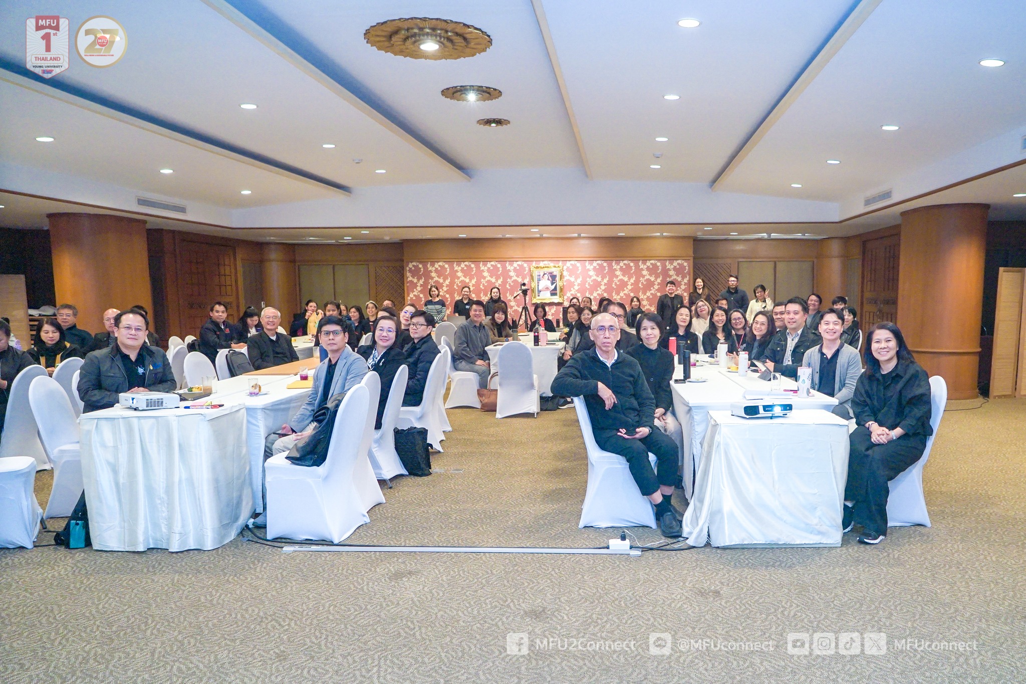  ผู้ช่วยศาสตราจารย์ ดร.มัชฌิมา นราดิศร อธิการบดีมหาวิทยาลัยแม่ฟ้าหลวง เป็นประธานการประชุมเพื่อจัดทำแผนพัฒนามหาวิทยาลัย ฉบับที่ 6 (พ.ศ. 2570-2574) ณ ห้องเชียงแสน อาคารวันชัย ศิริชนะ